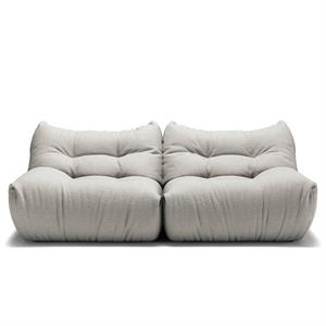 Decotique MONO 2-Seater Sofa Steam White