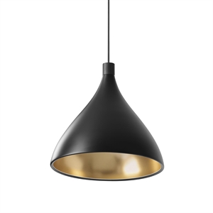 Pablo Swell Single XL Pendant Medium Black/ Brass