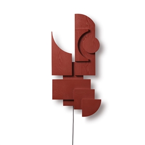 Please Wait to be Seated Totem Deco Wall Lamp Basque Red
