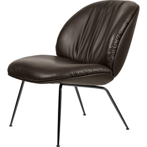 Gubi Beetle Soft Armchair Black/Smooth Leather
