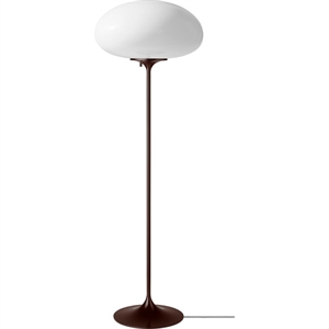 Gubi Stemlite Floor Lamp H110 Black Red/Opal