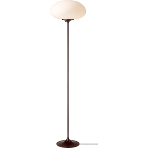 Gubi Stemlite Floor Lamp H150 Black Red/Opal
