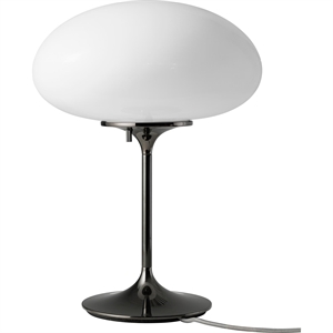 Gubi Stemlite Table Lamp H42 Black Chrome/ Opal