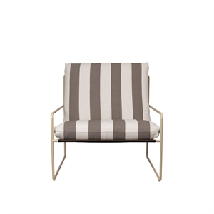 Ferm Living Desert Cushion Cover Set Stripe C/M/Chocolate