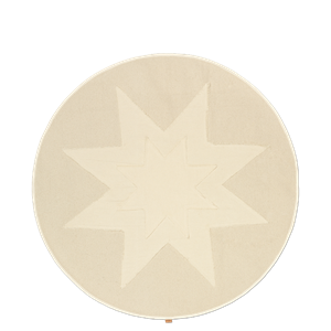 Ferm Living Vela Star Christmas Tree Rug Natural