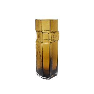 Ferm Living x Utzon Can Lis Muro Vase H38 Recycled Amber