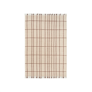 Ferm Living Sen Rug 170x240 Parchment/Chestnut