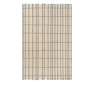 Ferm Living Sen Rug 200x300 Parchment/Indigo