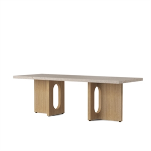 Audo Androgyne Coffee Table Natural Oak/ Kunis Breccia Sand
