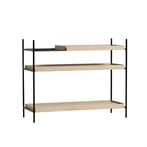 Woud Tray Style 1 Shelf Low Oak