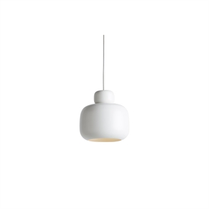 Woud Stone Pendant Small White