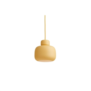 Woud Stone Pendant Small Mustard Yellow