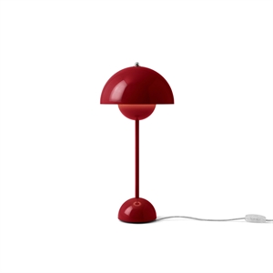 &Tradition Flowerpot VP3 Table Lamp Vermilion Red