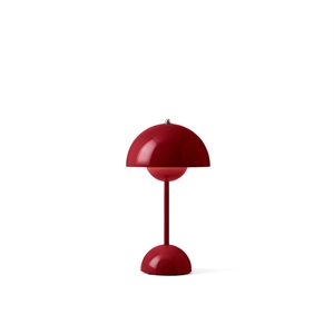 &Tradition Flowerpot VP9 Portable Lamp Vermilion Red