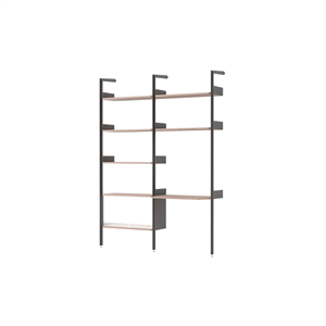 &Tradition Rhomb IF2 &IF6 Shelving Configuration D Lacquered Walnut