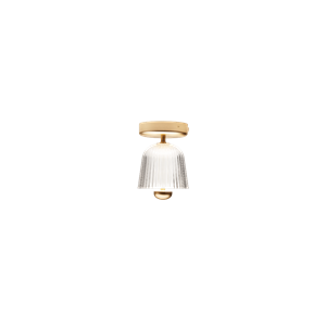 Nuura Asteea Ceiling Light Satin Brass/ Fluted Clear