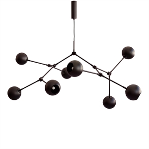 101 Copenhagen Drop Globe Chandelier Burnt Black