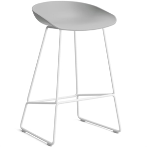 HAY AAS38 Bar Stool H65 White/ Concrete Gray