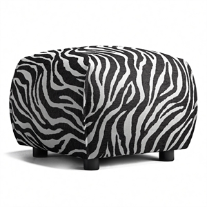 Decotique Le Petite Pouf Zebra/Black/White