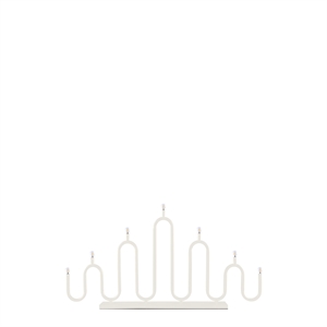 Globen Lighting Noel 7 Advent Candle Holder/Portable Lamp Ivory White