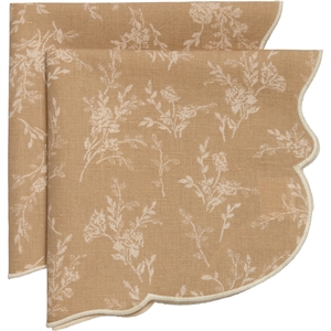 Decotique Gia Napkin Set of 2 Beige
