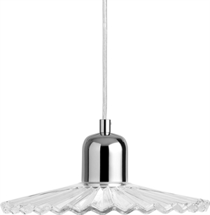 Decotique Clara Pendant Clear/ Chrome