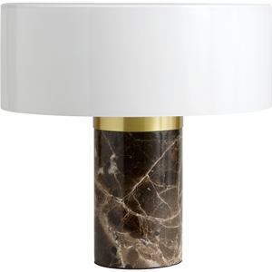 Decotique Halo Marble Table Lamp Opal/ Brown