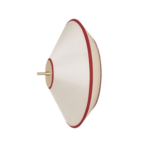 Edgeform Tafta Wall/Ceiling Lamp Ø40 Red/Off-White