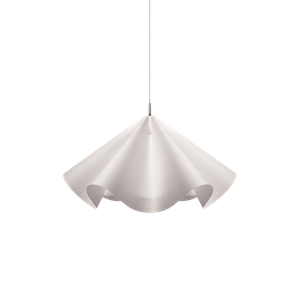 Moebe Sinuate Pendant Large White/Stainless Steel