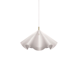 Moebe Sinuate Pendant Medium White/ Brass