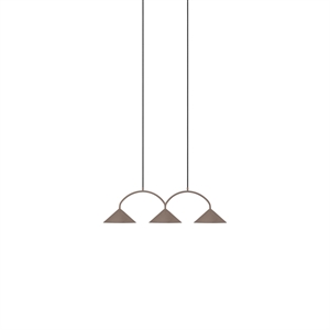 Globen Lighting Curve 3 Pendant Mocha