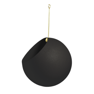 AYTM GLOBE Hanging Flowerpot 28 cm Black