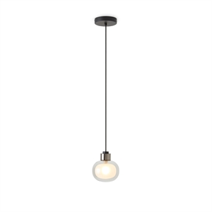 TOOY Nabila 552.22L Pendant Black/ Black Chrome/ Smoked Glass