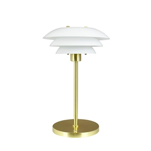 Dyberg Larsen DL20 Table Lamp Opal/ Brass