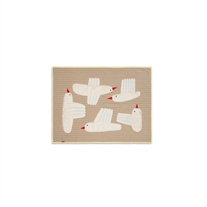 Ferm Living Bird Quilted Rug Sand