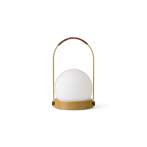 Audo Carrie Portable Lamp Steel/Golden Brown/Leather