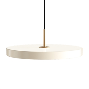 Umage Asteria Pendant Pearl White with Brass Top