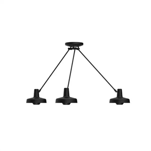 Grupa Products Arigato Triple Ceiling Light Palace Black