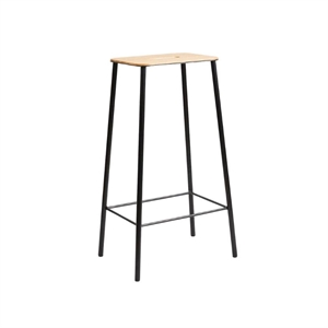 Frama Adam Stool H76 Black/ Oak