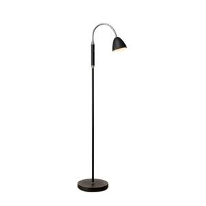Halo Design Room Floor Lamp 1-Arm Black Chrome