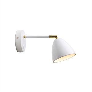Halo Design Room Wall Lamp White Brass