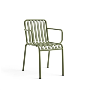 HAY Palissade Chair with Armrests Olive