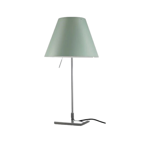 Luceplan Costanzina Table Lamp Aluminum M. Green Shade