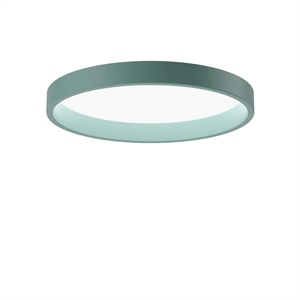 Louis Poulsen LP Circle Ceiling Light Semi-Recessed Ø45 3000K & Dali/ Switch-Dim Pale Petroleum
