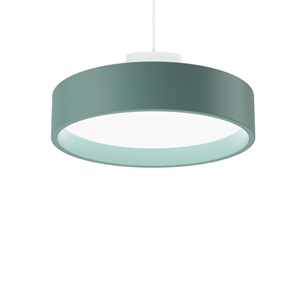 Louis Poulsen LP Circle Pendant Opal Diffuser Ø45 3000K & Dali/ Switch-Dim Pale Petroleum