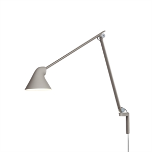 Louis Poulsen NJP Wall Lamp Long Arm 2700K Light Aluminum/ Gray