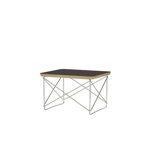 Vitra Occasional Table LTR Bedside Table/Side Table Black Laminate/Stainless Steel