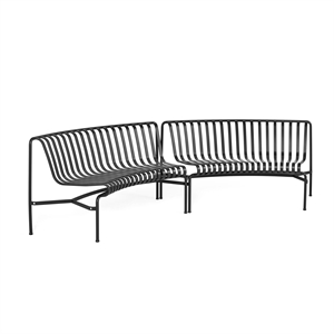 HAY Palissade Park Dining Bench In/In Beginner Set of 2 Anthracite