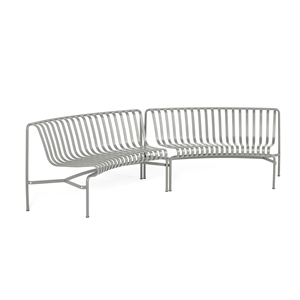 HAY Palissade Park Dining Bench In/In Beginner Set of 2 Sky Gray