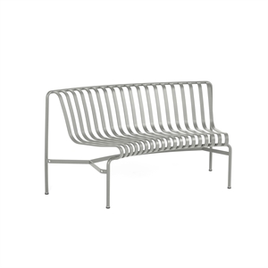 HAY Palissade Park Dining Bench IN 1 Piece incl. Mounting Kit Not Freestanding Sky Gray